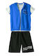 Kinder-Set mit Shorts Sommer 3Stück Blue