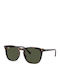 Ray Ban Unisex Γυαλιά Ηλίου με Καφέ Κοκκάλινο Σκελετό και Πράσινο Φακό RB2210 902/31