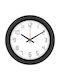 Wall Clock Plastic Black Ø40cm