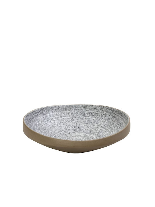 Espiel Corsica Plate Soup Ceramic White with Diameter 22cm