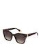 Furla Women's Sunglasses with Burgundy Plastic Frame and Brown Gradient Lens SFU708 0G96