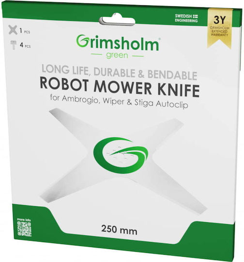 Grimsholm Ανταλλακτικό Μαχαίρι Θαμνοκοπτικού 250mm GS122