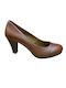 Ragazza Leather Tabac Brown Heels