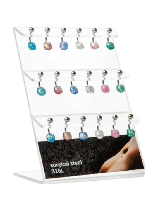 Ro-Ro Accessories Căpușă Piercing Buric din Oțe...