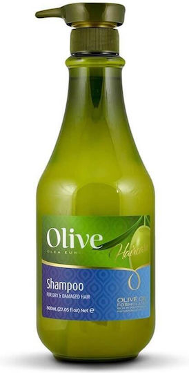 SPApharma Dead Sea Olive Шампоан за Хидратация на Повредени Коса 800мл