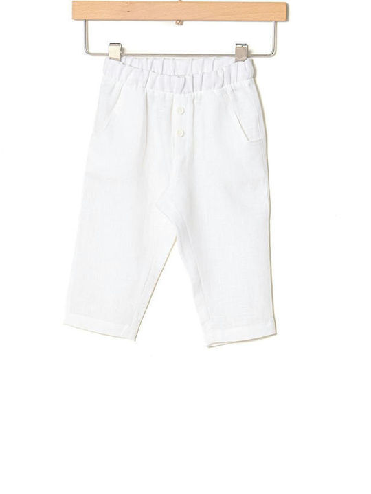 Yell Oh! Kids Linen Trousers white