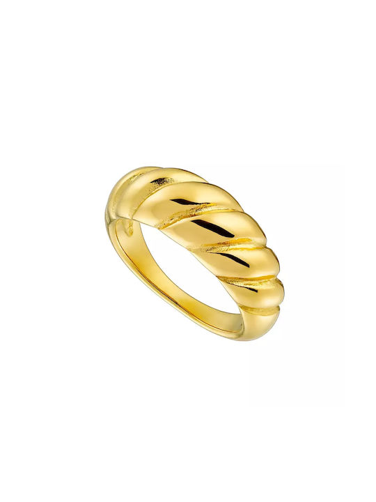 Oxzen Women's Gold Plated Steel Ring