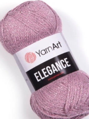 Yarn Art Elegance Col. 110 Color Apple Apple Rot 50gr 88% Cotton 12% Metallic