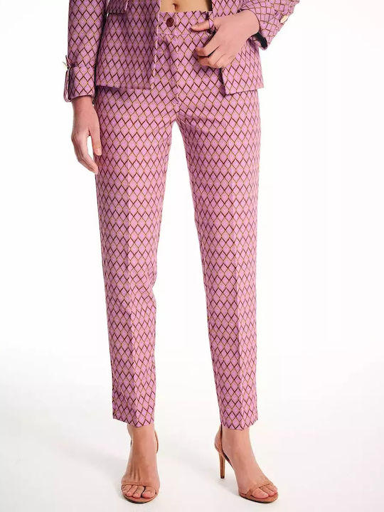 Forel Women's Fabric Trousers Purple