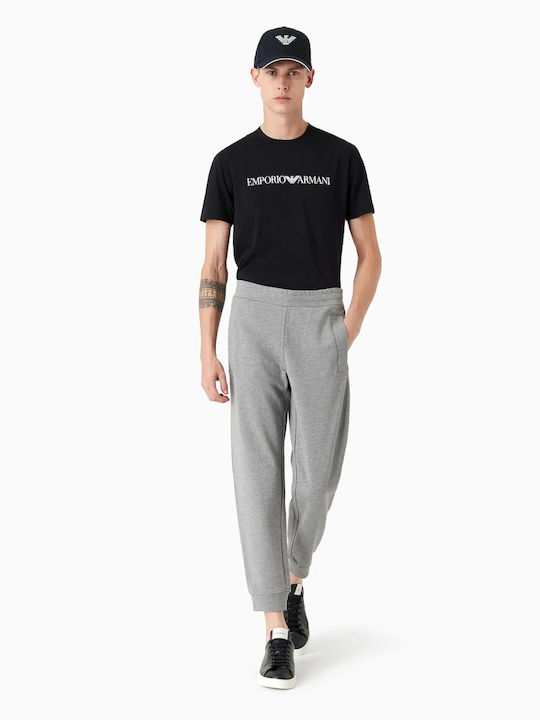 Emporio Armani T-shirt Bărbătesc cu Mânecă Scurtă Albastru