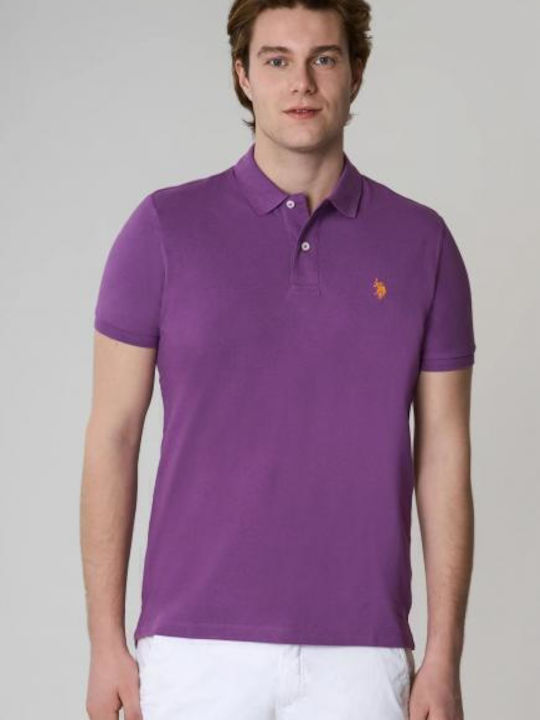 U.S. Polo Assn. King Polo Μπλούζα Κοντομάνικη Μωβ
