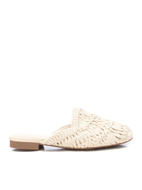 Flat Mules σε Μπεζ Χρώμα