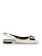 Γυναικείες Μπαλαρίνες Slingback σε Λευκό Χρώμα