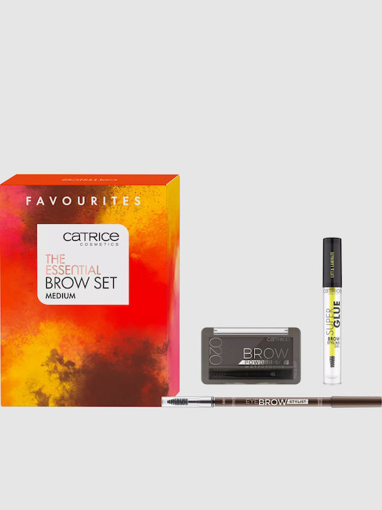 Catrice Cosmetics The Essential Brow Σετ Μακιγιάζ για τα Φρύδια Medium 3τμχ