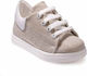 Gorgino Βαπτιστικά Δερμάτινα Sneakers Εκρού
