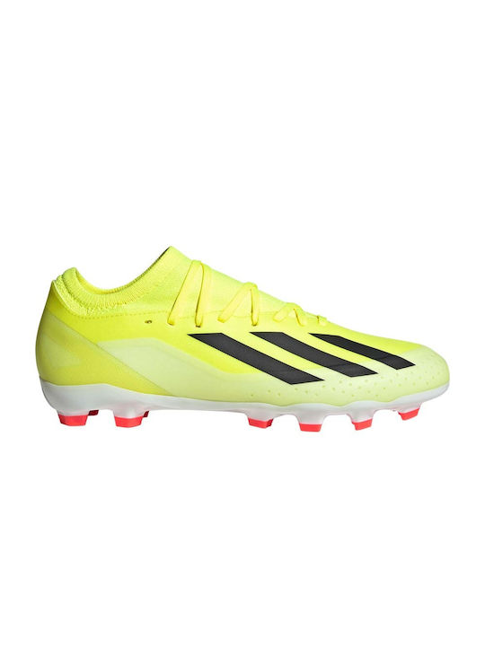 Adidas X Crazyfast League Low Football Shoes MG with Cleats Yellow