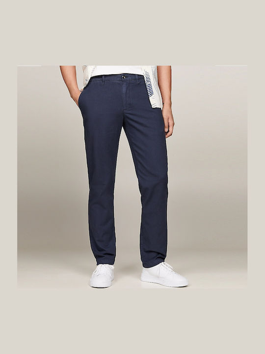 Denton Мъжки Панталон Чино Еластичен Regular Fit Desert Sky