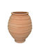 Kritika Ceramica Übertopf Keramik Braun 50x50x45εκ.