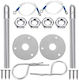 Car bonnet security bolts Silver - Oem