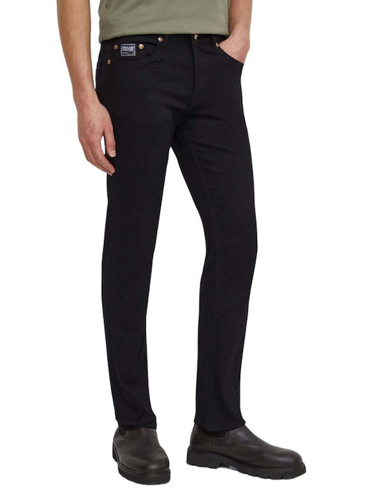 Milano Men's Slim Elastic Jeans Pants Black