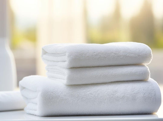 Family Enterprise Hotel Towel Face 90x50cm White Weight 500gsm