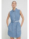 Karl Lagerfeld Mini Φόρεμα Τζιν Μπλε