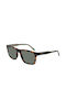 Lacoste Men's Sunglasses with Brown Tartaruga Plastic Frame and Green Lens L6025S-214