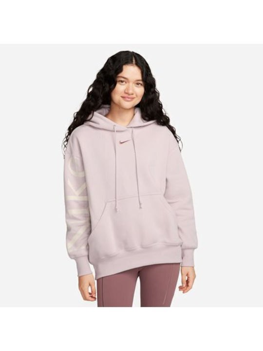 Nike Sportswear Phoenix Women's Hooded Fleece Sweatshirt Pink