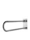 Creavit Reclining Inox Bathroom Grab Bar for Persons with Disabilities Silver