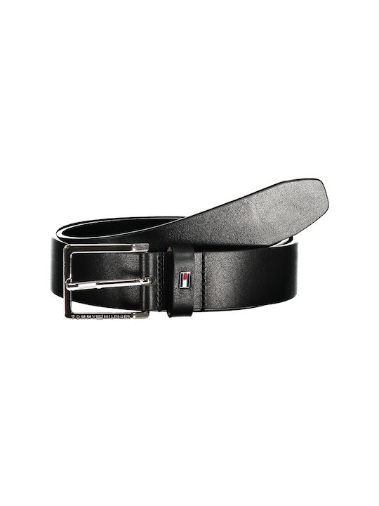 Tommy Hilfiger Men's Leather Belt Black