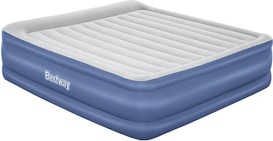 Bestway King Size Camping-Luftmatratze mit Elektrischer Pumpe 203x193x56cm Blau
