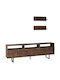 Σύνθετο Σαλονιού Aristo Walnut Μ170xΒ30xΥ40εκ.