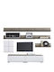 Wohnzimmer TV-Einheit Gray L270xB45xH160cm