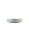 Kutahya Porselen Plate Soup Green with Diameter 20cm