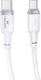 Leewello USB 2.0 Cable USB-C male - USB-C 60W Λευκό 1m 783216