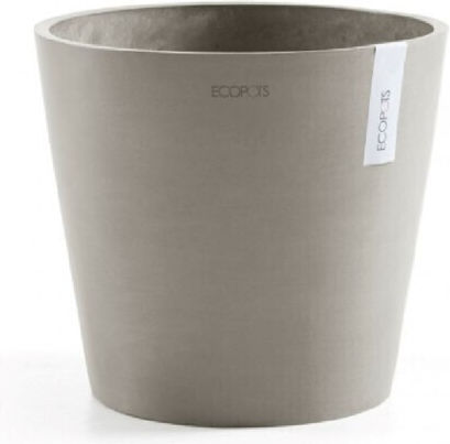 Ecopots Amsterdam Pot Plastic Taupe Ecopots Amsterdam Pot Plastic Taupe