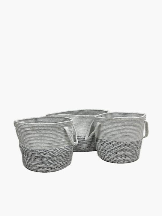 Fidelio Καλάθι Αποθήκευσης Υφασμάτινο Γκρι
