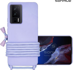Sonique Back Cover Silicon 0.5mm cu Curea Lila ...