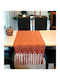 Linea Home Runner with Embroidery Jardin Orange 55x200cm
