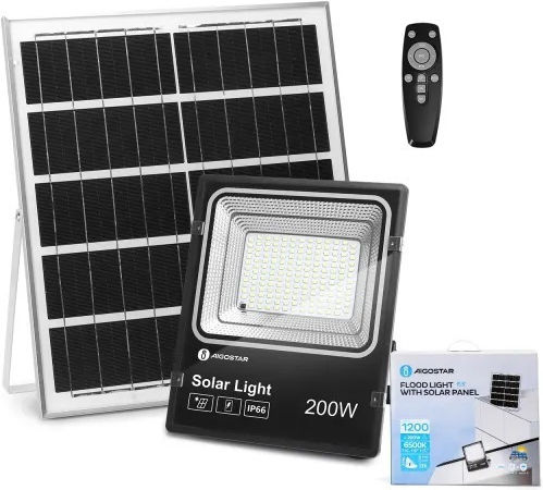 Aigostar Ηλιακός Προβολέας LED 200W Ψυχρό Λευκό 6500K