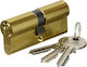 Abus Lock Cylinder Security 70mm (35-35) with 3 Keys Gold