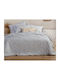 Nef-Nef Homeware Smart Line Garnet Σετ Σεντόνια Υπέρδιπλα 240x270εκ. Grey (4τμχ)