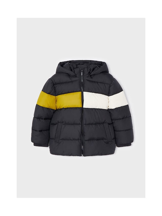 Mayoral Kids Quilted Jacket Graphite