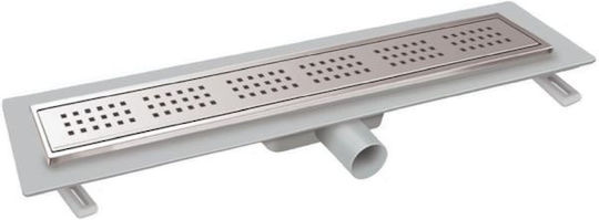 Mesateknik Kanal Dusche mit Länge 40cm Silber
