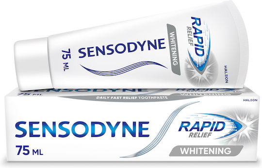 Sensodyne Rapid Action Whitening Οδοντόκρεμα για Λεύκανση & Ευαίσθητα Δόντια 75ml