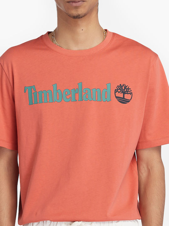Timberland Bluza pentru bărbați cu mâneci scurte RED