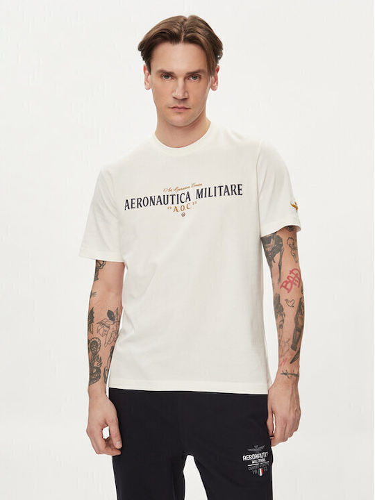 Aeronautica Militare Ανδρικό T-shirt Κοντομάνικο Λευκό
