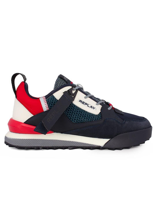 Replay Field Ανδρικά Sneakers Navy / White / Red