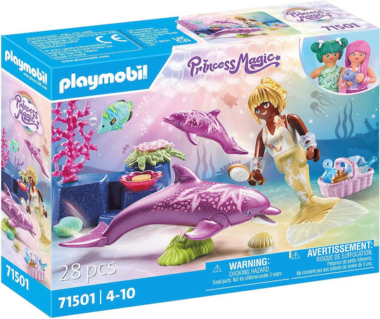Playmobil Princess Magic Γοργόνα Με Δελφίνια για 4-10 ετών