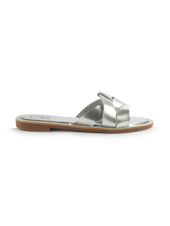 Fshoes Synthetic Leather Women's Sandals Silver